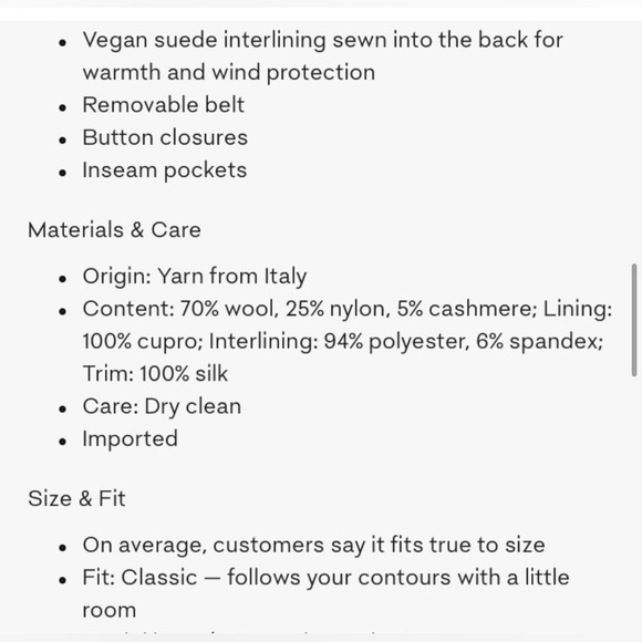 Aritzia Wilfred Brenna coat size M - Picture 10 of 10